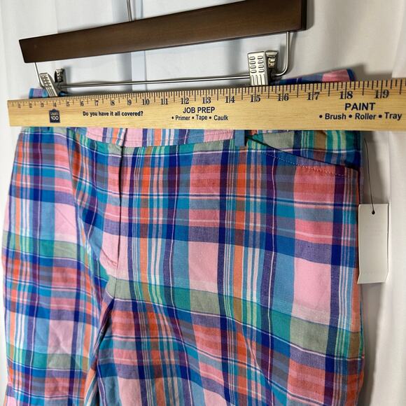 NWT Talbots Madras Plaid Perfect Short‎ Bermuda Length SZ 16P Petite Preppy - Picture 6 of 7
